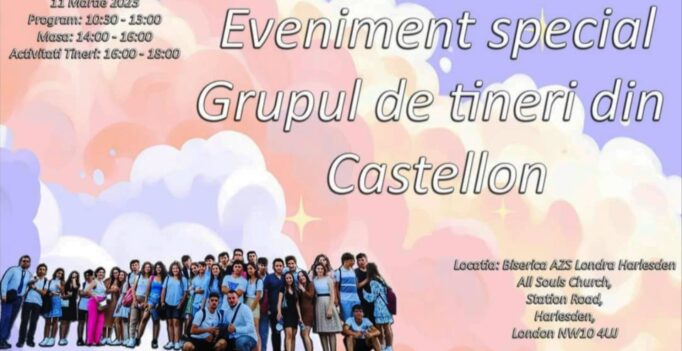 11 Martie 2023 – Program special tinerii Castellon – “Eu cred asa!”