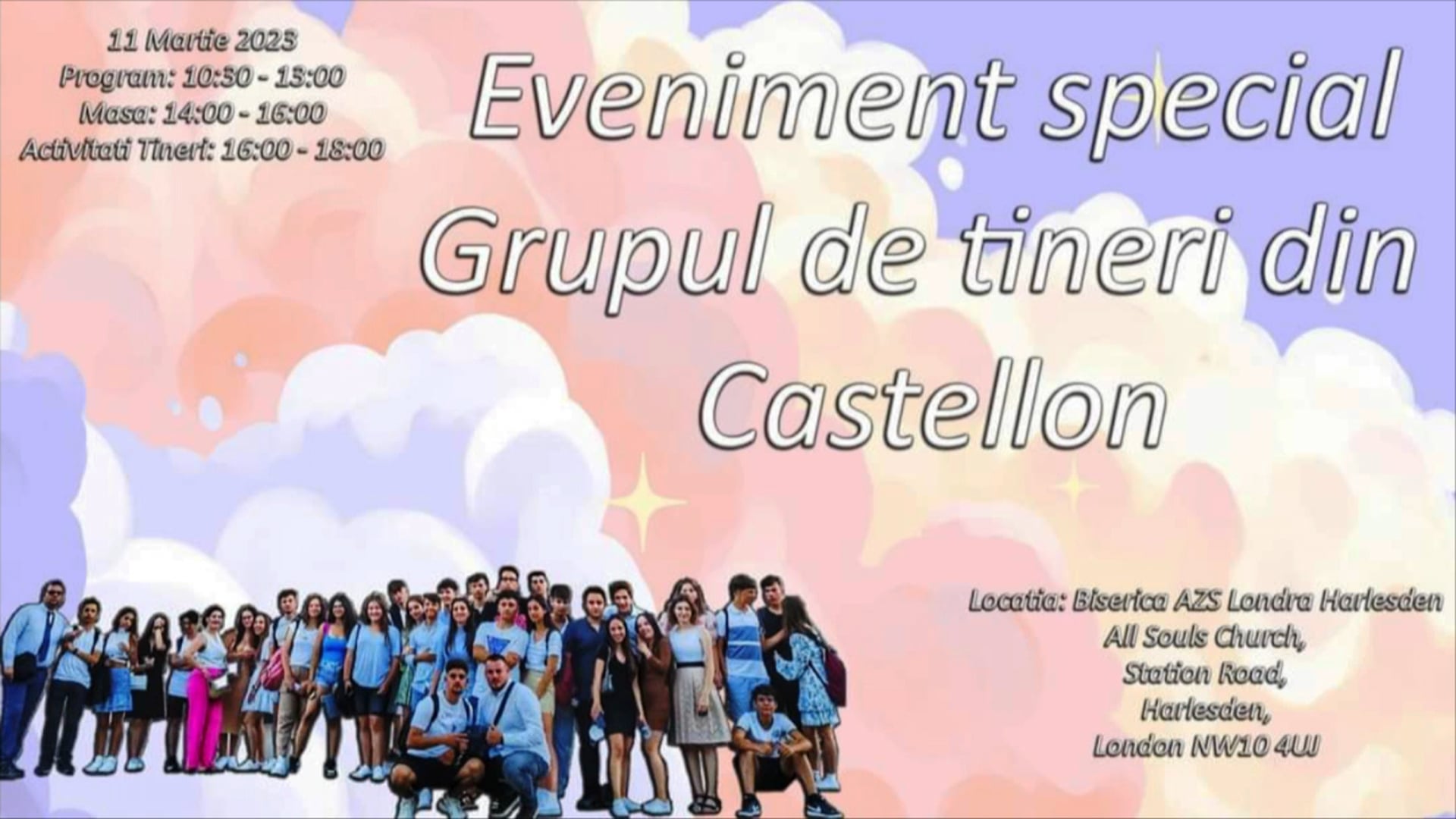 11 Martie 2023 – Program special tinerii Castellon – “Eu cred asa!”